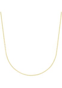 Amor Damen Collierkettchen "Ankerkettengliederung, 2038558, 2038560", Silber 925 (Sterlingsilber), L: 45cm B: 1mm, gold, Silber 925 (Sterlingsilber),