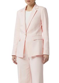 comma, COMMA Damen Jackenblazer, rosa, casual, Gr. 34, unifarben, Web, Obermaterial: 51% Baumwolle, 46% Polyester, 3% Elasthan. Futter: 55% Polyester, 45%