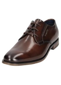 Bugatti Herren Schnürschuh, Gr. 44, braun, Leder, used, Basic, Schuhe