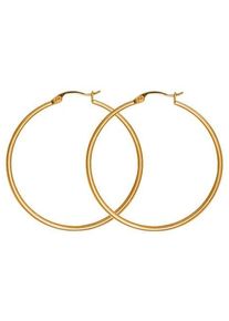 XENOX Damen Paar Creolen "Classic in steel, X1961G, X1962G, X1963G, X1964G", 70, Edelstahl, gold, Edelstahl, Ohrringe