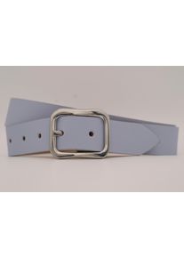 AnnaMatoni Damen Ledergürtel, blau, casual, Gr. 90, unifarben, Rindsleder, Gürtel, mit silberner Schließe