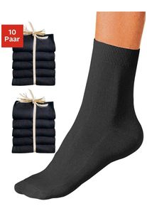 GO IN Damen Basicsocken, Gr. 39, schwarz, Polyester, Polyamid, Baumwolle, Baumwollmischung, Elasthan, unifarben, Socken, unifarben