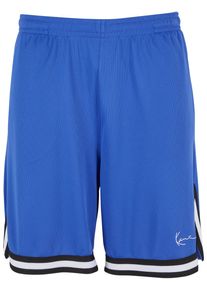 Karl Kani Herren Shorts "Karl Kani KK Small Signature Essential Mesh Shorts blue", blau, Gr. L, unifarben, 100% Polyester, Hosen