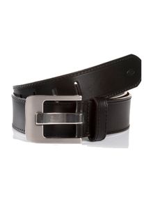 Tom Tailor Damen Ledergürtel "TTLAUREL", schwarz, casual,klassisch,modisch, Gr. 85, unifarben, Büffelleder, Gürtel, 4 cm breiter Damengürtel,
