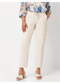 Toni Damen Cargohose "Sue CA", beige, casual, Gr. 48, unifarben, Web, Obermaterial: 82% Baumwolle, 15% Polyamid, 3% Elasthan, Hosen