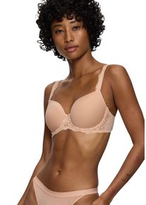Triumph Damen Bügel-BH "Amourette Charm WP", Gr. 85, beige, Microtouch, Spitze, Obermaterial: 45% Polyester, 34% Polyamid, 21% Elasthan, elegant,