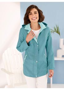 Classic Basics Damen Funktionsjacke, blau, Gr. 46, gemustert, mehrfarbig, 100% Polyester, Jacken