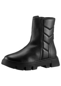 Geox Damen Winterboots "D VILDE F", Gr. 37, schwarz, Leder, Lederimitat, unifarben, casual, Schuhe, Chunky Boot, Plateau Stiefel mit Plateausohle