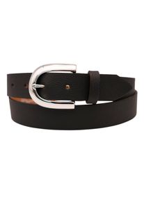AnnaMatoni Damen Ledergürtel, schwarz, modisch, Gr. 115, unifarben, Rindsleder, Gürtel
