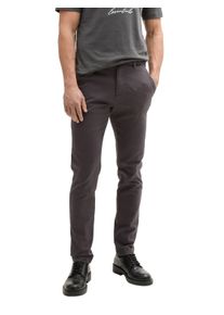 Tom Tailor Herren Chinohose, grau, casual, Gr. 36, Obermaterial: 97% Baumwolle, 3% Elasthan, Hosen, mit dezenter Struktur