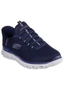 Skechers Herren Slip-On Sneaker "GLIDE-STEP", Gr. 48,5, blau, Mesh, sportlich, Schuhe, Schlupfschuh, Freizeitschuh, Trainingsschuh mit praktischem