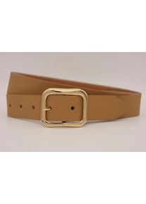 AnnaMatoni Damen Ledergürtel, braun, casual, Gr. 100, unifarben, Rindsleder, Gürtel, mit goldener Schließe