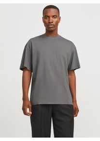 Jack & Jones JACK & JONES Herren Oversize-Shirt "JJEBRADLEY TEE SS O-NECK NOOS", grau, modisch, Gr. M, unifarben, Jersey, Obermaterial: 100% Baumwolle, Shirts,
