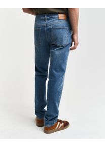 Gant Herren Slim-fit-Jeans "SLIM Gant JEANS", blau, casual, Gr. 29, Denim/Jeans, Obermaterial: 97% Baumwolle, 2% Polyester, 1% Elasthan, Jeans