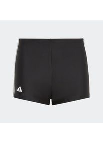 Kinder Badehose "CLASSIC 3-STREIFEN BOXER-", schwarz-weiß, sportlich, Gr. 176, adidas Performance, Obermaterial: 78% Polyamid, 22% Elasthan, Badehosen