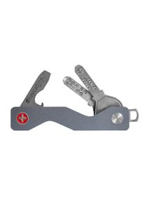 keycabins Kinder Schlüssel-Anhänger "Aluminium S3", grau, Basic, Aluminium, Schlüsselanhänger, SWISS made