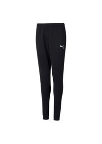 Puma Kinder Trainingshose "TEAMRISE POLY TRAINING PANTS JR", schwarz-weiß, sportlich, Gr. 152, unifarben, Piquu00e9, Obermaterial: 100% Polyester,