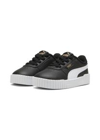 Puma Kinder Sneaker "Carina 3.0 Sneakers Klein Mädchen", Gr. 24, schwarz-weiß, Obermaterial: Synthetik; Futter: Textil; Innensohle: Textil;