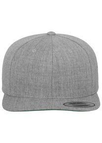 Flexfit Damen Flex Cap "Flexfit Unisex Classic Snapback", grau, casual, Gr. 1, unifarben, 80% Polyacryl, 20% Wolle, Caps