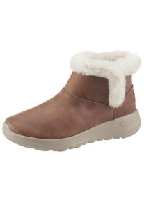 Skechers Damen Winterstiefelette "ON-THE-GO JOY ENDEAVOR", Gr. 35, braun, Lederimitat, Synthetik, sportlich, Schuhe, mit 3M Scotchgard-Imprägnierung