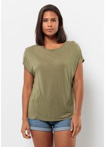 Jack Wolfskin Damen Rundhalsshirt "MOLA T W", grün, Gr. S, 100% LYOCELL, Shirts