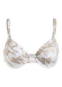 Roxy Damen Triangel-Bikini-Top "Hibiscus", grau, Gr. XS, 95% Nylon, 5% Elasthan, Bikini-Oberteile