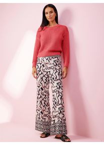 Heine Damen Strickpullover "Pullover", pink, Gr. 44, unifarben, 60% Polyamid, 40% Baumwolle, Pullover