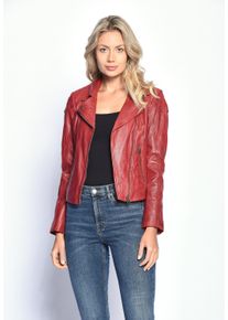 Maze Damen Lederjacke "Ibiza", rot, Gr. XXL, Obermaterial: 100% Lammleder / Futter: 100% Baumwolle / Ärmelfutter: 100% Polyester, Jacken