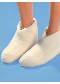 Damen Bettschuh, Gr. 38, beige, Textil, Schuhe