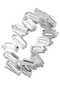 NOELANI Damen Fingerring "2036966/-67/-68", 54, Silber 925 (Sterlingsilber), 7mm, silber, Silber 925 (Sterlingsilber), Fingerringe, mit Zirkonia