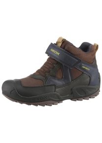 Geox Kinder Winterstiefel "J NEW SAVAGE BOY B ABX", Gr. 34, braun, Lederimitat, Textil, casual, Schuhe, Trekkingboots, Winterstiefel,
