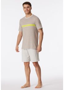 Schiesser Herren Shorty ""Casual Nightwear"", Gr. 48, braun, Single Jersey, Obermaterial: 100% Baumwolle, unifarben, casual, Homewear-Sets, mit