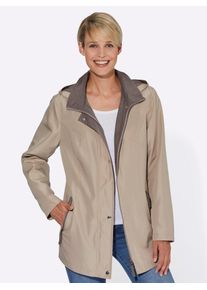 Classic Basics Damen Funktionsjacke, beige, Gr. 48, gemustert, mehrfarbig, 100% Polyester, Jacken
