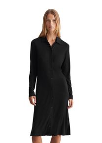 Marc O'Polo MARC O'POLO Damen Jerseykleid, schwarz, casual, Gr. XS, Web, Obermaterial: 94% Viskose, 6% Elasthan, Kleider, mit seitlichen Schlitzen