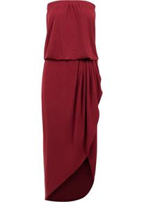 Urban Classics Damen Shirtkleid "Urban Classics Damen Ladies Viscose Bandeau Dress", rot, klassisch, Gr. XL, unifarben, 95% Viskose, 5% Elasthan,