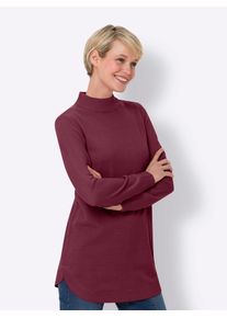 Classic Basics Damen Longpullover "Longpullover", rot, Gr. 56, unifarben, 100% Polyacryl, Pullover