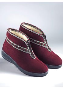 CLASSIC Damen Hausstiefel, Gr. 40, rot, Polyester, Schuhe
