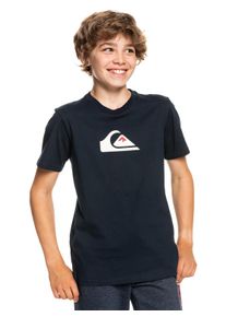 Quiksilver Kinder T-Shirt "Comp Logo", blau, Gr. 14, 100% Baumwolle, Shirts