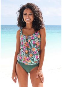 Venice Beach Damen Bikini-Hose "Summer", grün, Gr. 36, unifarben, Xtra Life LYCRA, Badehosen, mit schlichten Design