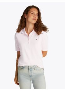 Tommy Hilfiger Damen Poloshirt "1985 Regular Fit Pique Premium Polo", rosa, casual, Gr. L, unifarben, Piquu00e9, Obermaterial: 95% Baumwolle, 5%