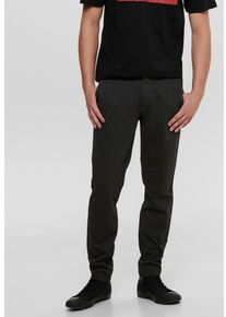 Only & Sons ONLY & SONS Herren Chinohose "MARK PANT", grau, modisch, Gr. 31, unifarben, Obermaterial: 76% Polyester, 20% Viskose, 4% Elasthan, Hosen