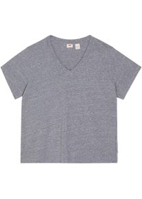 LEVI'S® PLUS LEVI'S PLUS Damen V-Shirt "PL BOXY TANK", grau, casual, Gr. XL, Jersey, Obermaterial: 50% Polyester, 37% Baumwolle, 13% Viskose, Shirts