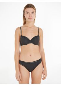 Damen Bikinislip "BIKINI", Tommy Hilfiger Underwear, Gr. XS, schwarz, Jersey, Obermaterial: 79% Polyamid, 21% Elasthan, unifarben, Unterhosen, mit