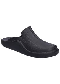 Josef Seibel Herren Clog "Monaco", Gr. 40, schwarz, Leder, casual, Schuhe, Hausschuh, Sabot in Weite H (sehr weit)