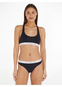 Damen Sport-Bustier, Tommy Hilfiger Underwear, Gr. L, blau, Stoff, Obermaterial: 53% Baumwolle, 35% Modal, 12% Elasthan, unifarben, sportlich, BHs,