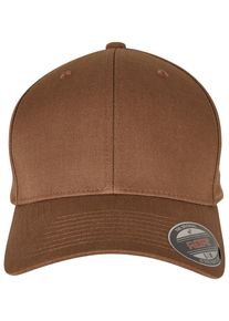 Flexfit Damen Flex Cap "Flexfit Unisex Flexfit Combed", braun, casual, Gr. S, unifarben, 63% Polyester, 34% Baumwolle, 3% Elasthan, Caps