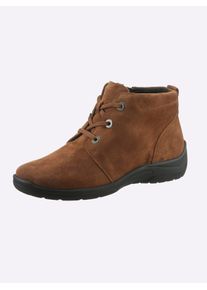 Waldläufer WALDLÄUFER Damen Stiefelette, Gr. 8, braun, Veloursleder, Basic, Schuhe