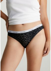 Damen Bikinislip "BIKINI", Calvin Klein Underwear, Gr. S, schwarz, Obermaterial: 87% Polyamid, 13% Elasthan, unifarben, Unterhosen, mit