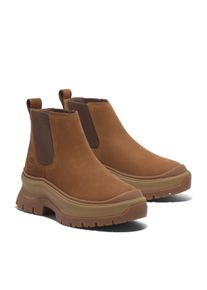 Timberland Damen Chelseaboots "ROXIE LANEMID CHELSEA BOOT", Gr. 38, braun, Leder, sportlich, Schuhe, Stiefelette, Winterschuhe, Ankle Boots