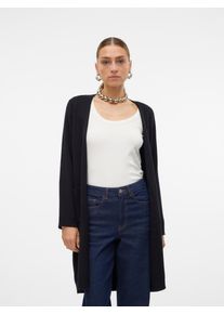 Véro Moda VERO MODA Damen Longstrickjacke "VMSABA LS POCKET COATIGAN GA NOOS", schwarz, modisch, Gr. S, unifarben, Strick, Obermaterial: 50% Viskose, 28%